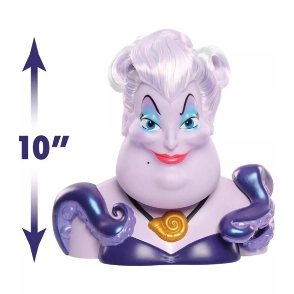 Disney Villains Fierce 'N Fun Ursula 10" Styling Head, 16 pcs, Pretend Play - Picture 4 of 5
